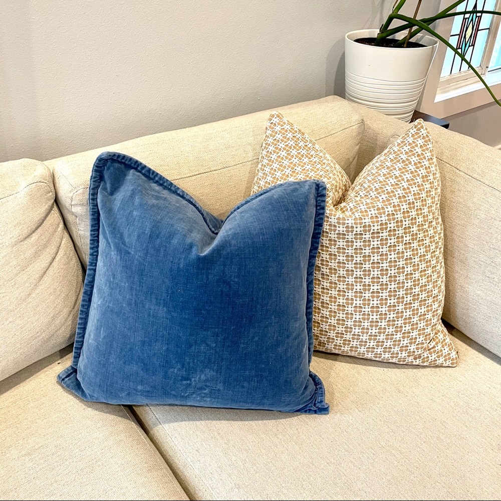Pottery Barn micro velvet pillow cover